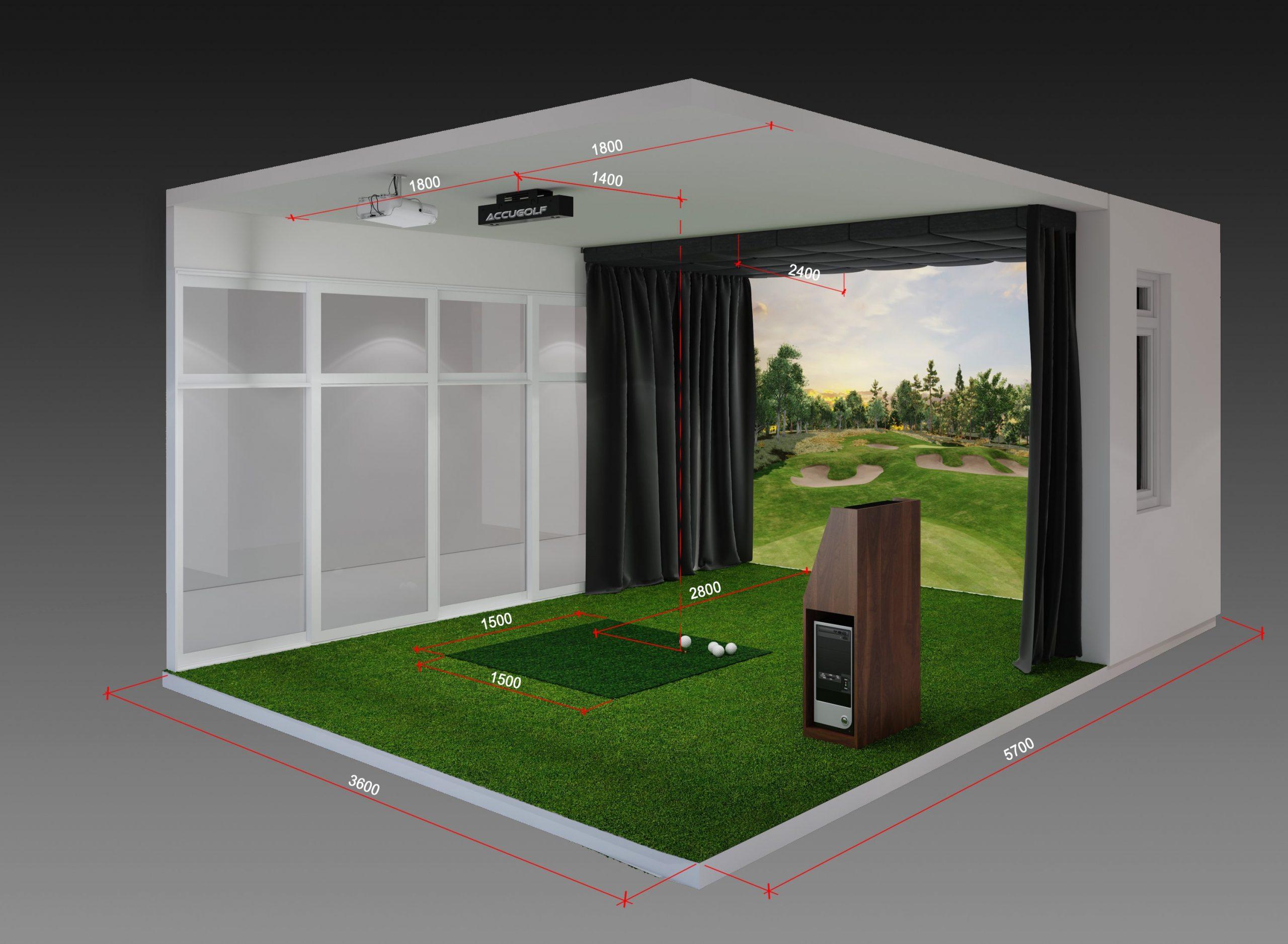 Golf Simulator Space Requirements: Ceiling Height, Width, Depth Explained
